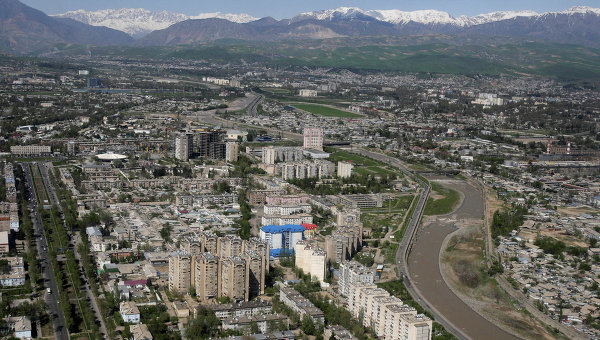 Вид на Душанбе, Таджикистан. Архивное фото